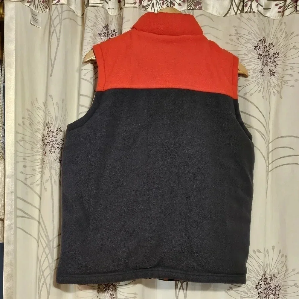 Nike SB Youth Skate Board Reversible Fleece Vest Graphic Red Grey Youth Lg